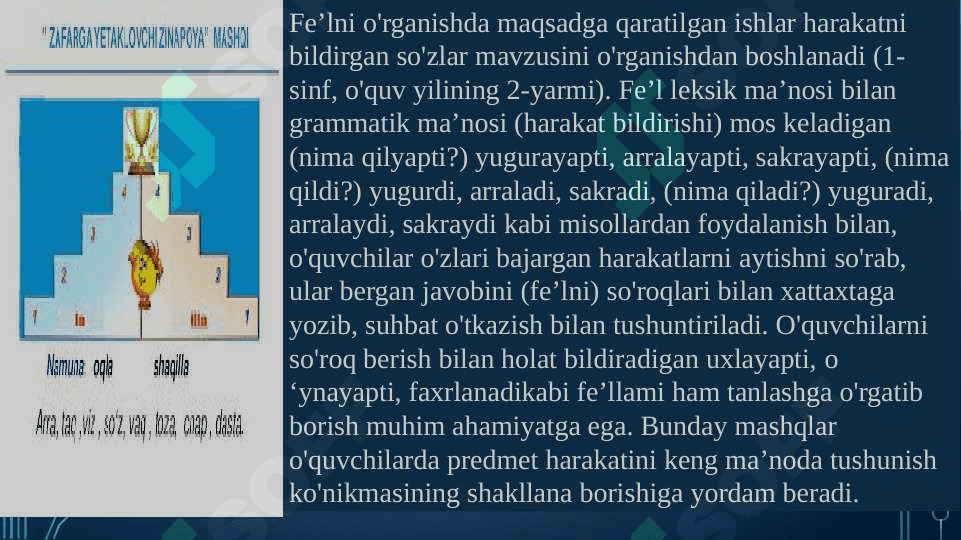 Fe’l turkumini o'rganishdagi metodik usullar 4