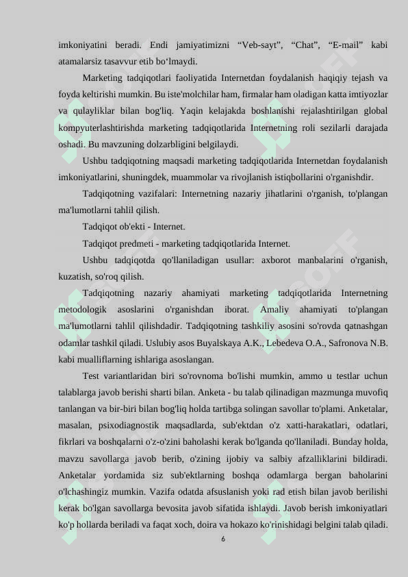 Internetdagi testlar: yangi muammolari va istiqbollari 6