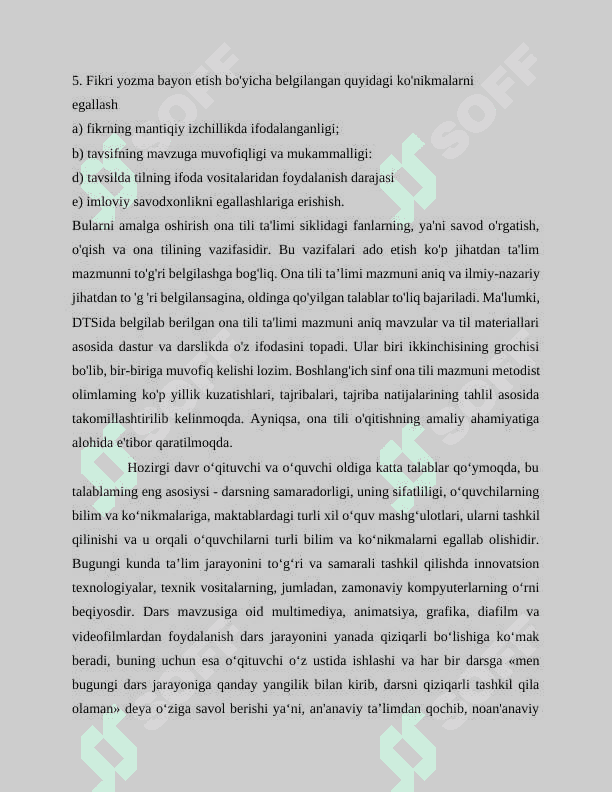 Boshlang’ich sinflarda punktuatsiya elementlarini o’rganish metodikasi 5