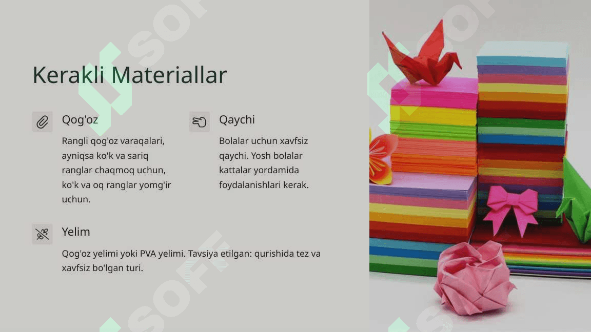 Qog'ozdan Chaqmoq va Yomg'ir Shakllarini Yasash 3