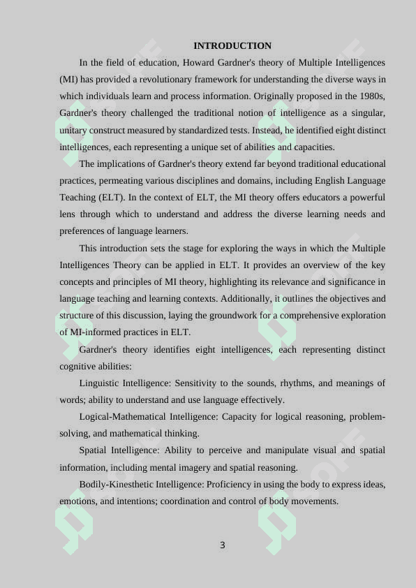 THE WAYS OF APPLICATION OF THE MULTIPLE INTELLIGENCES THEORY IN ELT 2