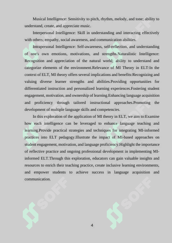 THE WAYS OF APPLICATION OF THE MULTIPLE INTELLIGENCES THEORY IN ELT 3
