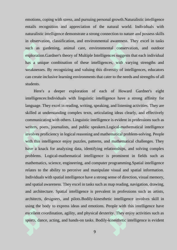 THE WAYS OF APPLICATION OF THE MULTIPLE INTELLIGENCES THEORY IN ELT 8