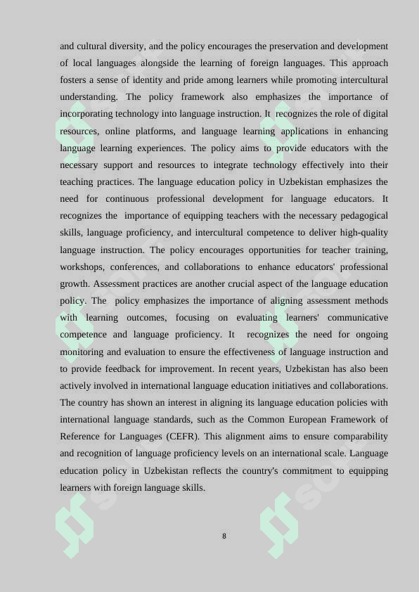 Teaching foreign languages in Uzbekistan 8