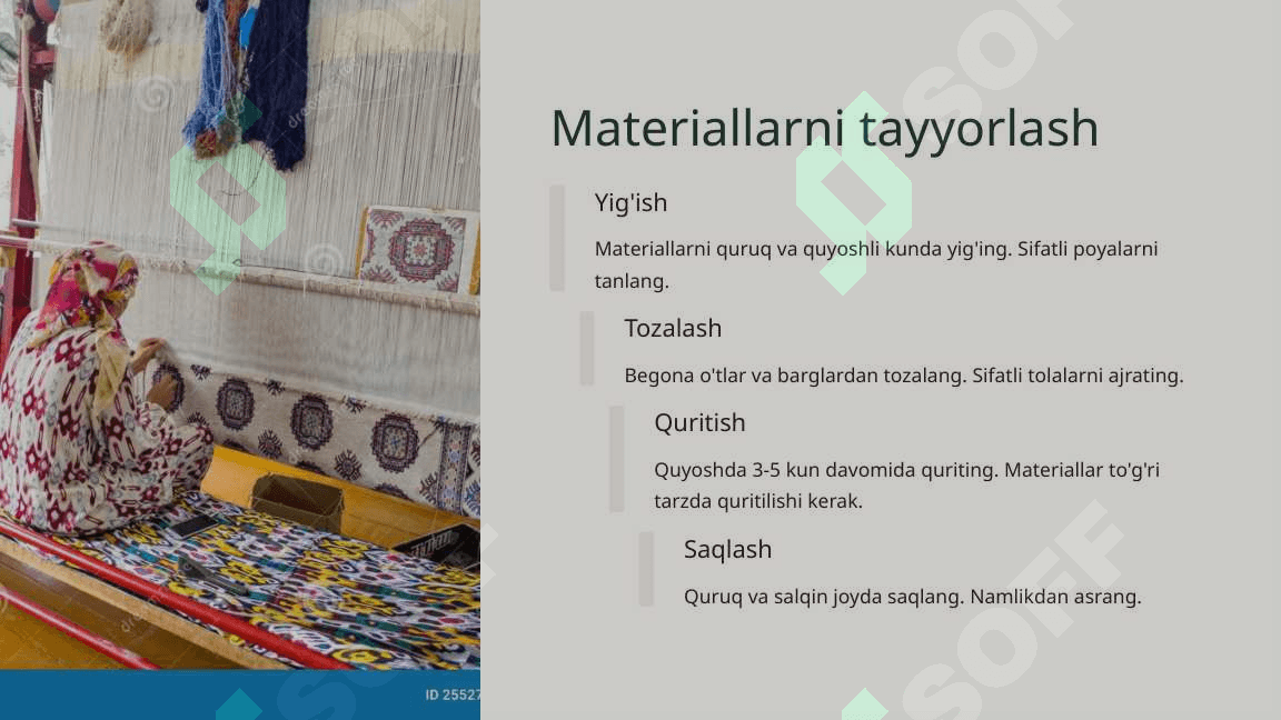 Tabiiy tolalardan savat va gulchambar yasash yo'riqnomasi 4
