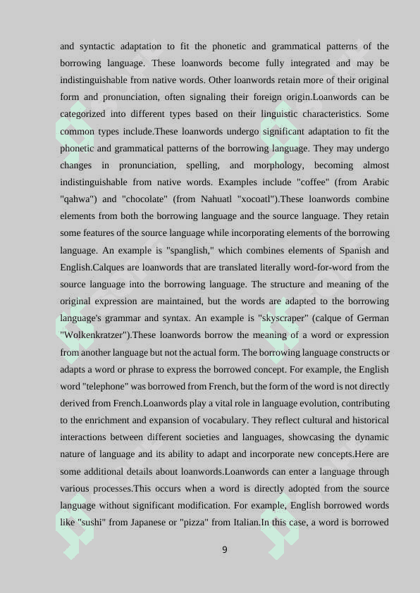 BORROWINGS OF MIDDLE ENGLISH PERIOD 8