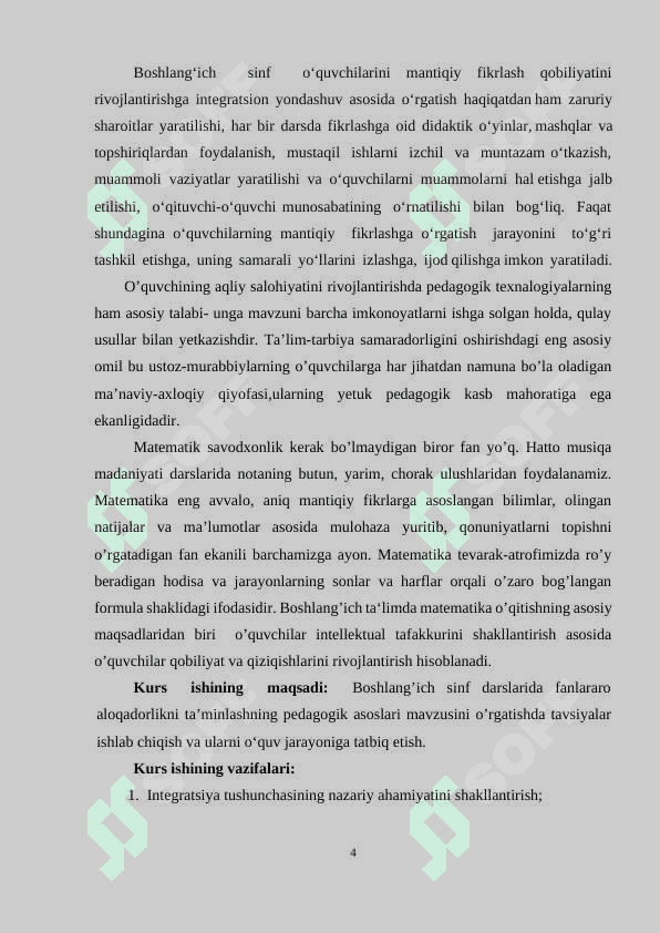 Boshlang’ich sinflarda matematikani o’rgatishda integratsiyaning ahamiyati 3
