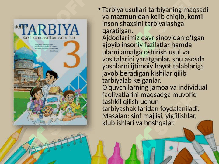 3-Sinf tarbiya darsligini o'rganish 4