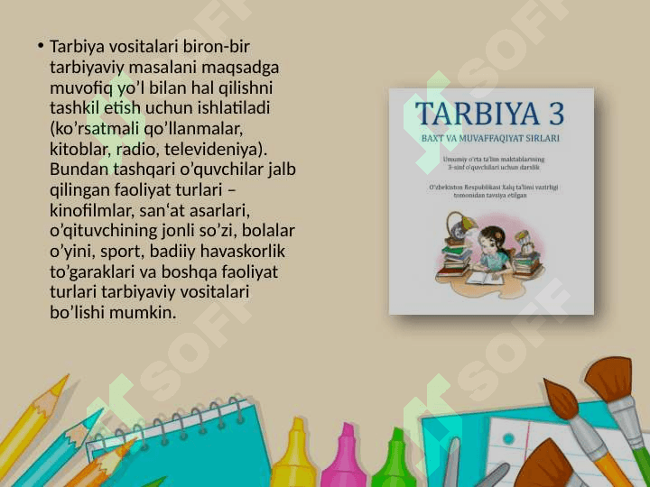 3-Sinf tarbiya darsligini o'rganish 5