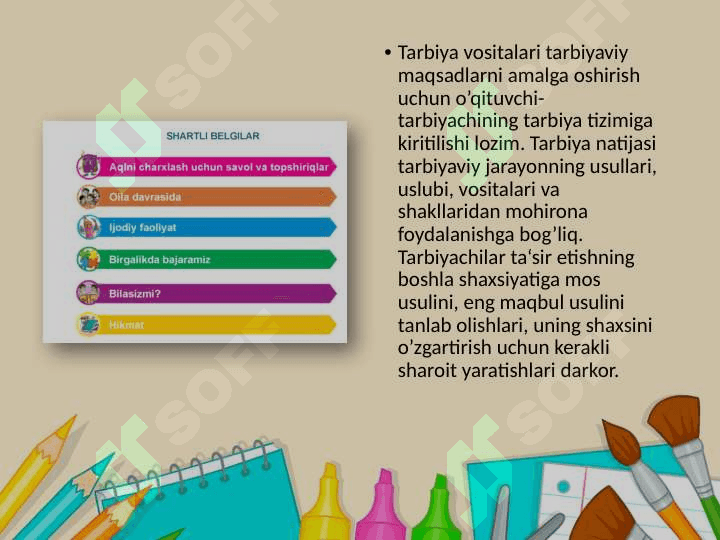 3-Sinf tarbiya darsligini o'rganish 6