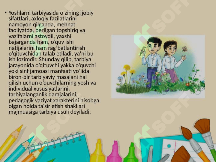 3-Sinf tarbiya darsligini o'rganish 7