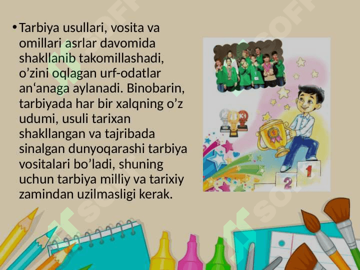 3-Sinf tarbiya darsligini o'rganish 8