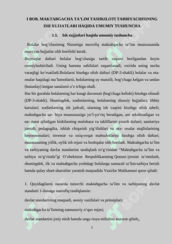 Maktabgacha ta’lim tashkilotlarida o’quv, metodik hujjatlarini yuritish 4