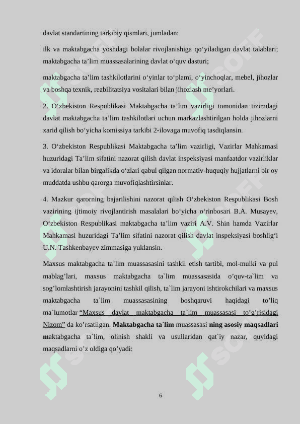 Maktabgacha ta’lim tashkilotlarida o’quv, metodik hujjatlarini yuritish 5