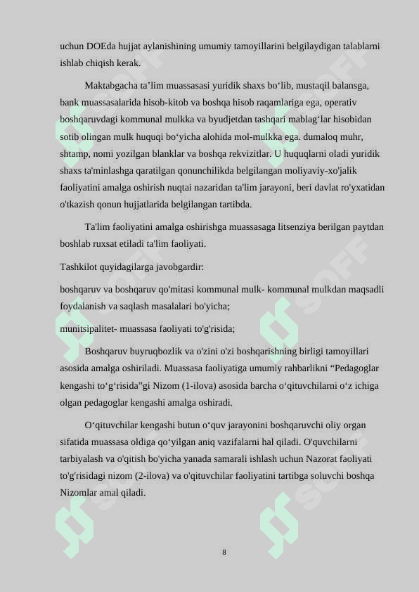 Maktabgacha ta’lim tashkilotlarida o’quv, metodik hujjatlarini yuritish 7