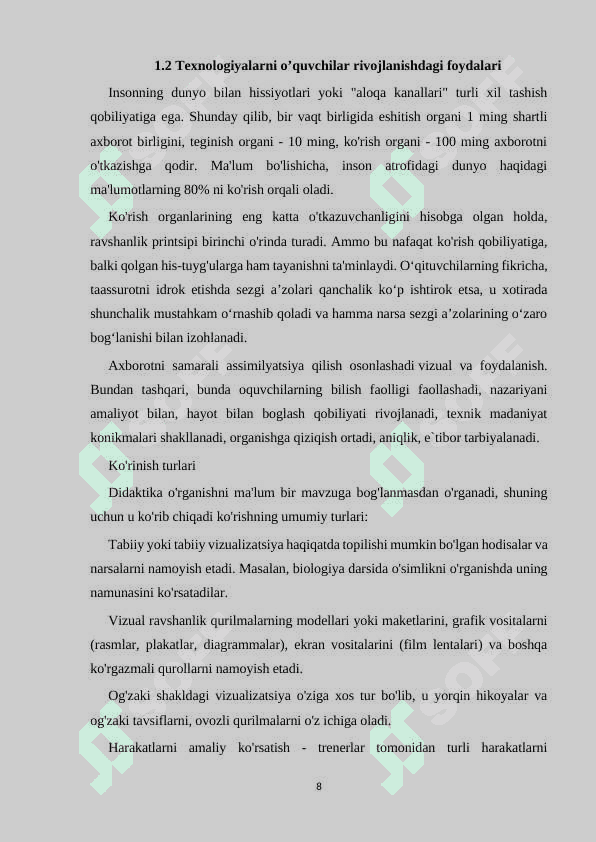 Tarix darslarida ta'lim texnologiyasini o'yin usullaridan foydalanish 8