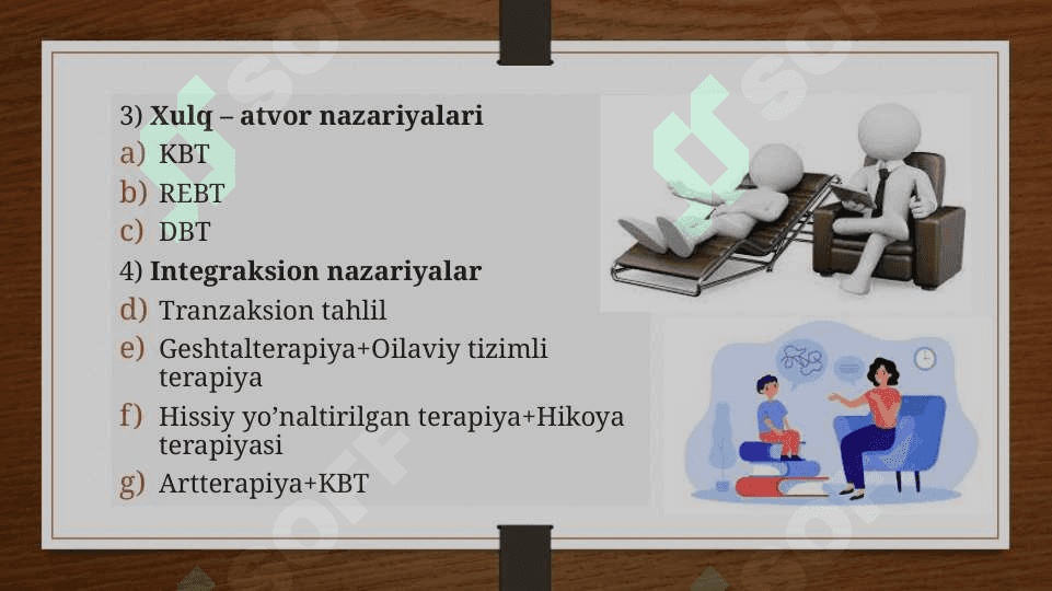 Yetakchi zamonaviy konsultativ nazariyalar va texnologiyalar 5