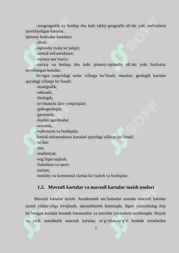 Mavzuli kartalarning elementlari tasnifi 5