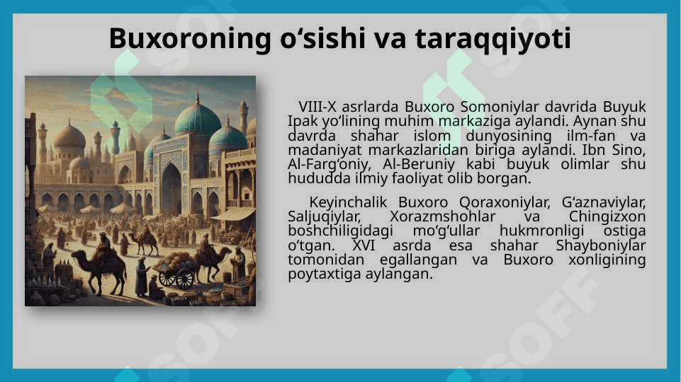 Buxoro tarixi “Qadimdan bugungacha” 4