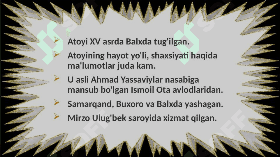 ATOYI hayoti 2