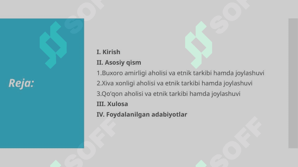 Oʼzbek xonliklarida etnik qabilalar joylashuvi 2