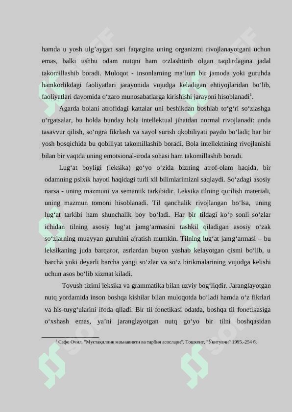 Boshlang‘ich sinflarda nutq oʻstirish vositalaridan foydalanish 6