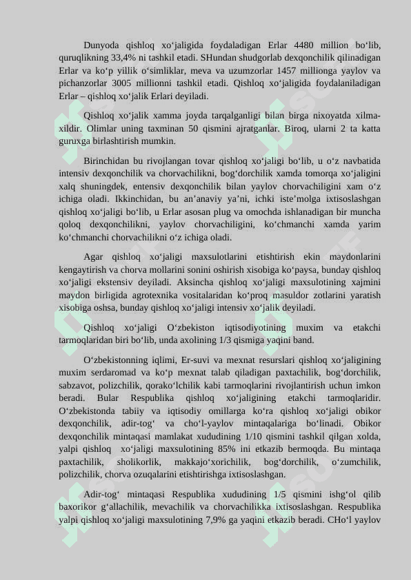 Sanoat va qishloq xo‘jaligi geografiyasi 3