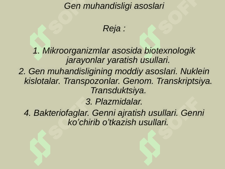 Gen muhandisligi asoslari 3