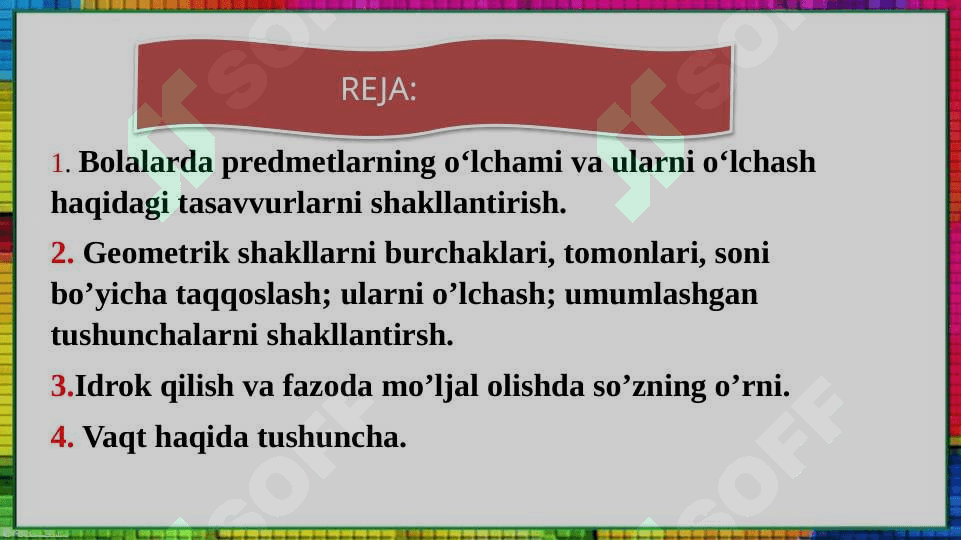 O'lchash haqida tushuncha 2