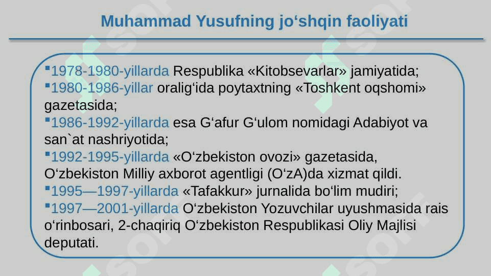 Elparvar, yurtparvar shoir Muhammad Yusuf 3