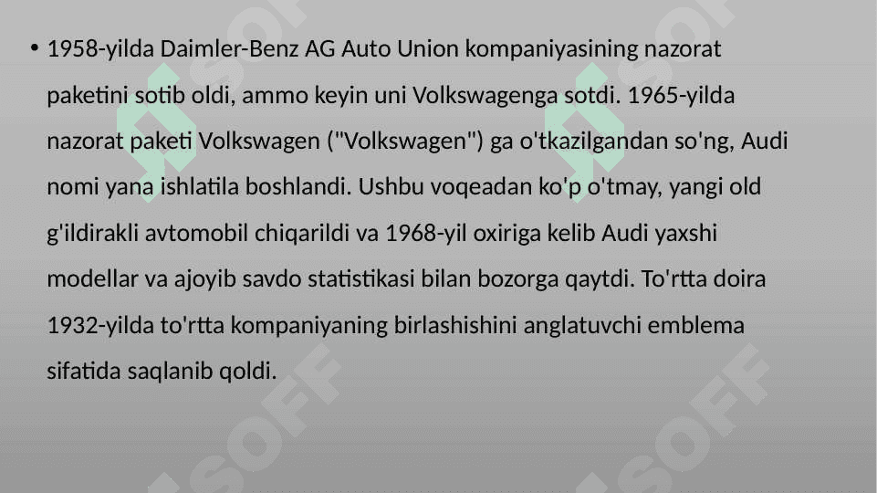 AUDI kompaniyasi 8