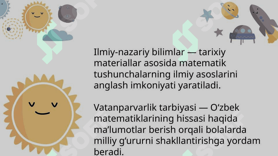 Boshlang’ich sinflarda matematikadan sinfdan tashqari ishlarda tarixiy materiallardan foydalanish. 4