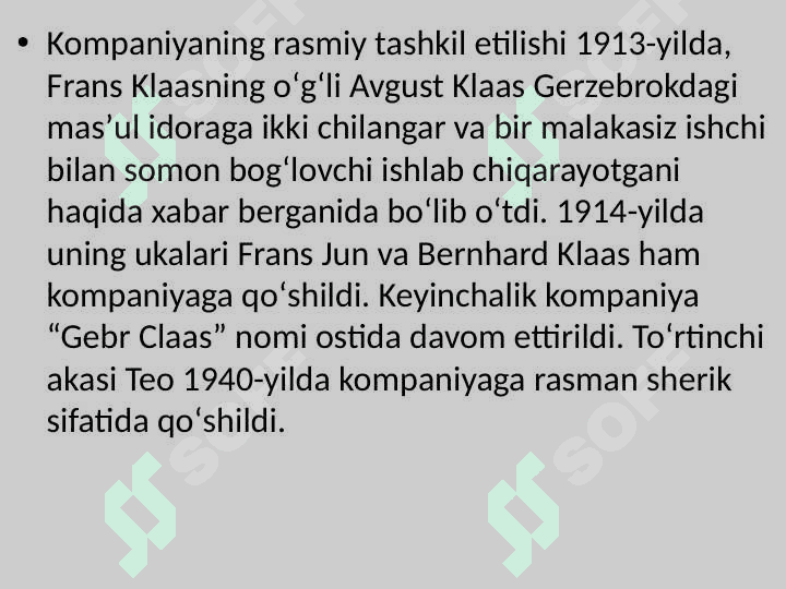 Claas kompaniyasi 4