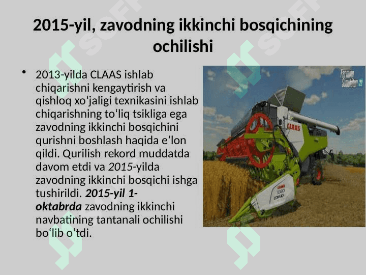 Claas kompaniyasi 7