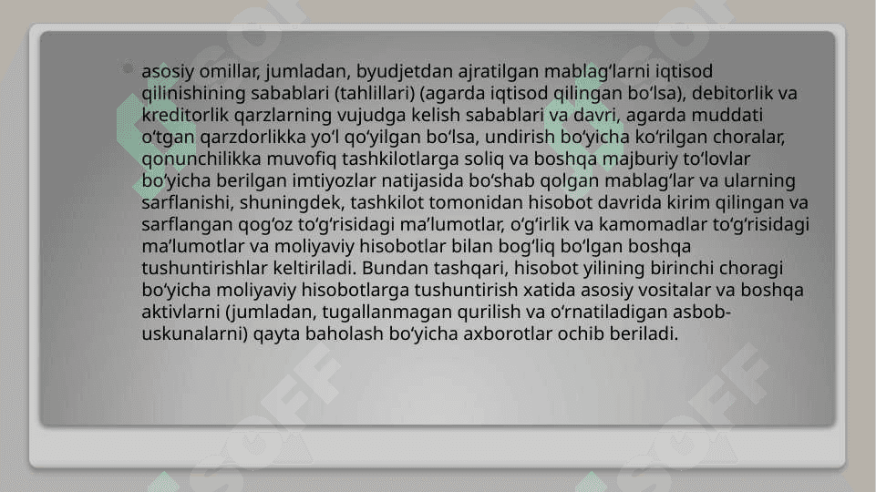 BYUDJET TASHKILOTLARIDA MOLIYAVIY HISOBOTLAR 6