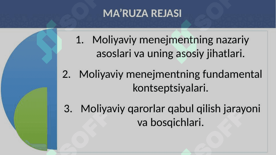 Moliyaviy menejmentning kontseptual asoslari 2