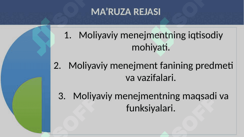 Moliyaviy menejmentning iqtisodiy mohiyati, predmeti va funksiyalari 2