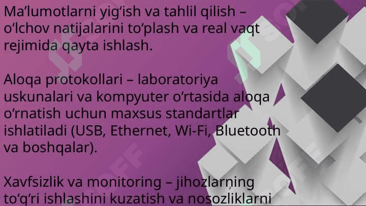 O‘quv laboratoriyasiga o‘rnatilgan uskunalarni kompyuter yordamida boshqarish 3