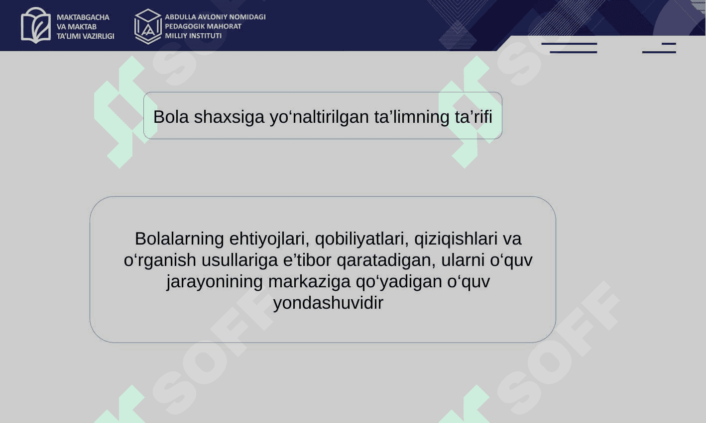 Bola shaxsiga yo'naltirilgan ta'lim 5