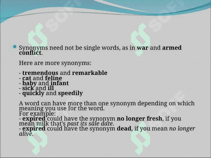 Synonims antonyms homonyms 3
