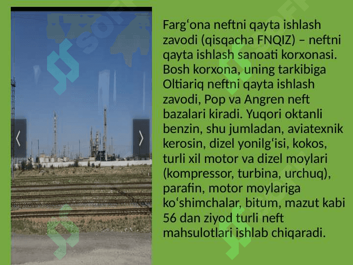 Neftni qayta ishlash sanoati 2