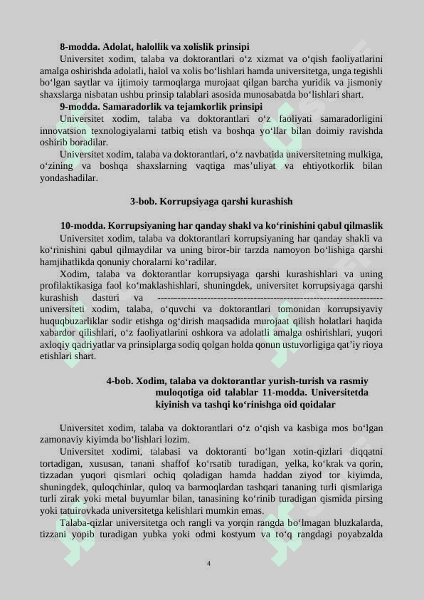 ODOB-AXLOQ KODEKSI-Universitetlar uchun 4