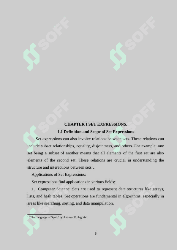 CLASSIFICATION OF SET EXPRESSION IN LINGUISTICS 5