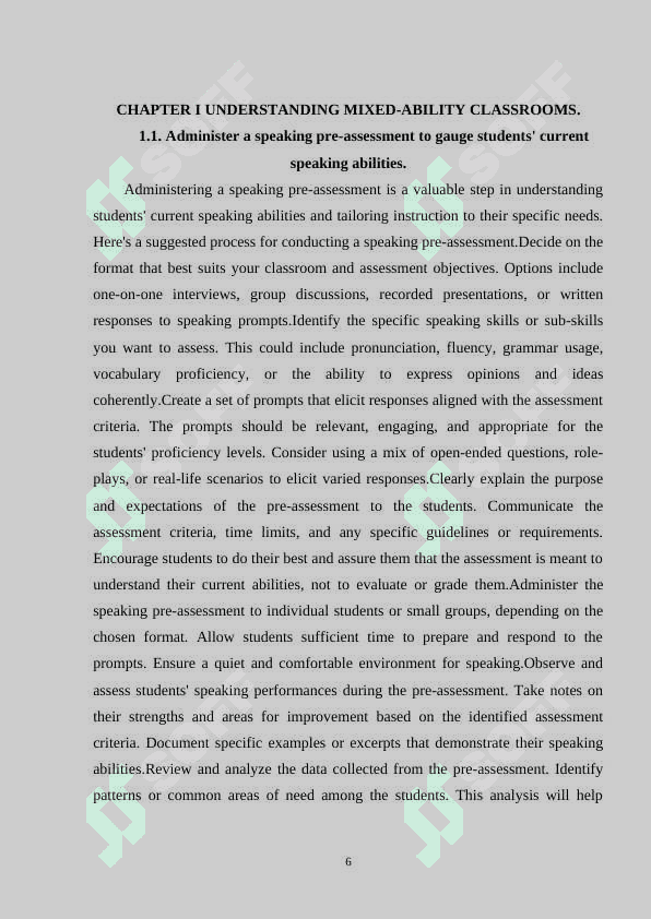 TEACHING SPEAKING IN MIXED-ABILITY CLASSES 6