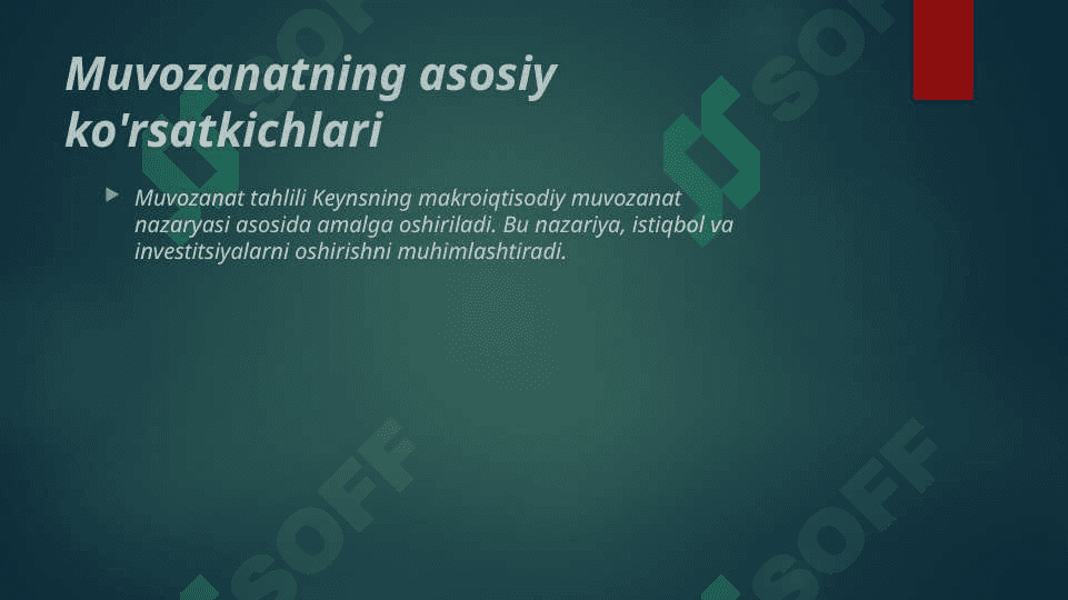 Kenysning makroiqtisodiy muvozanat nazariyasi asoslari 4