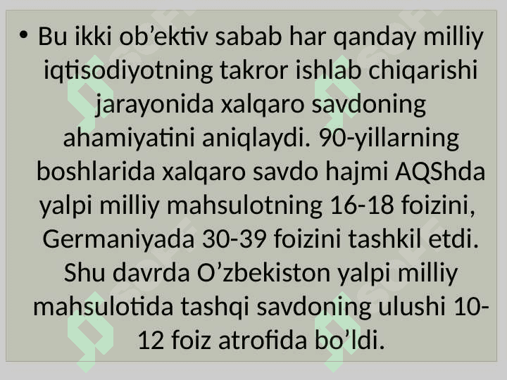 Xalqaro savdo nazariyalari 4