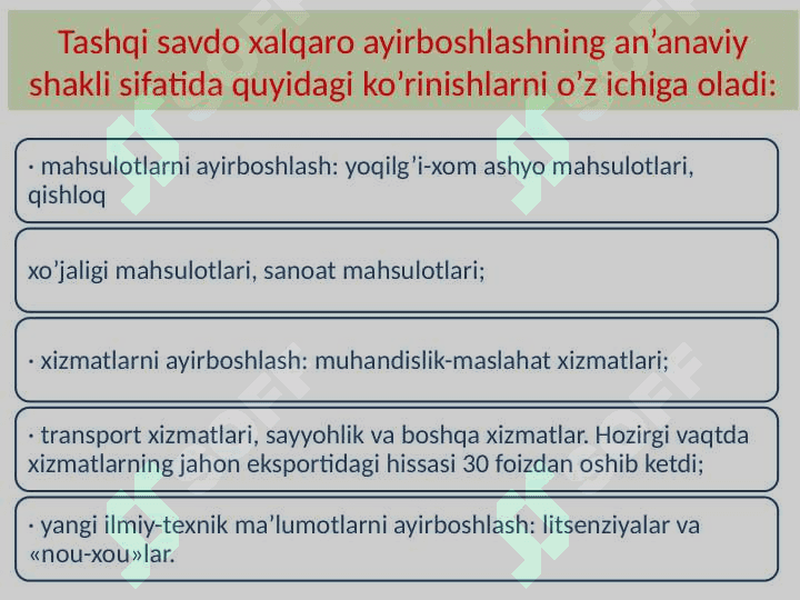 Xalqaro savdo nazariyalari 5
