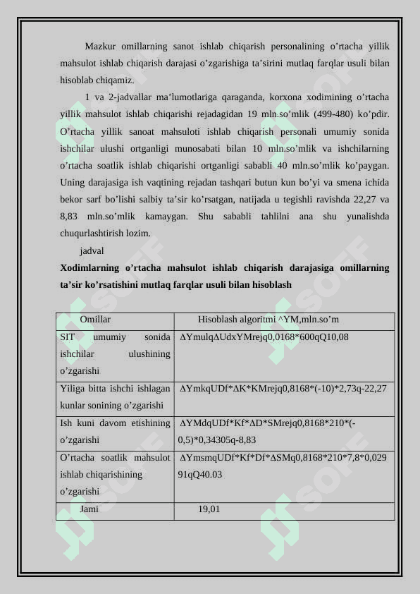 Mehnat unumdorligining turli ko‘rsatkichlaridan foydalanish 4
