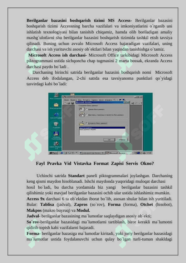 MS Access dasturida forma va so’rovlar bilan ishlash — копия 2