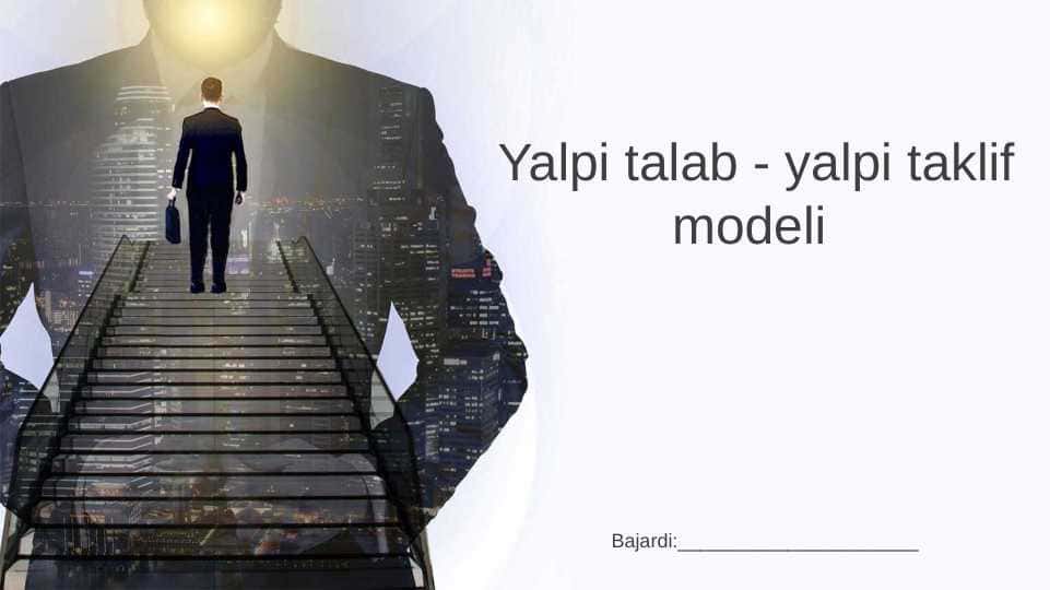 Yalpi talab - yalpi taklif modeli